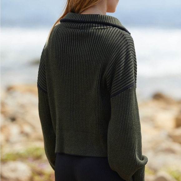 Varley Carmen knit Zip-Up Jacket size L NWT - Picture 4 of 4